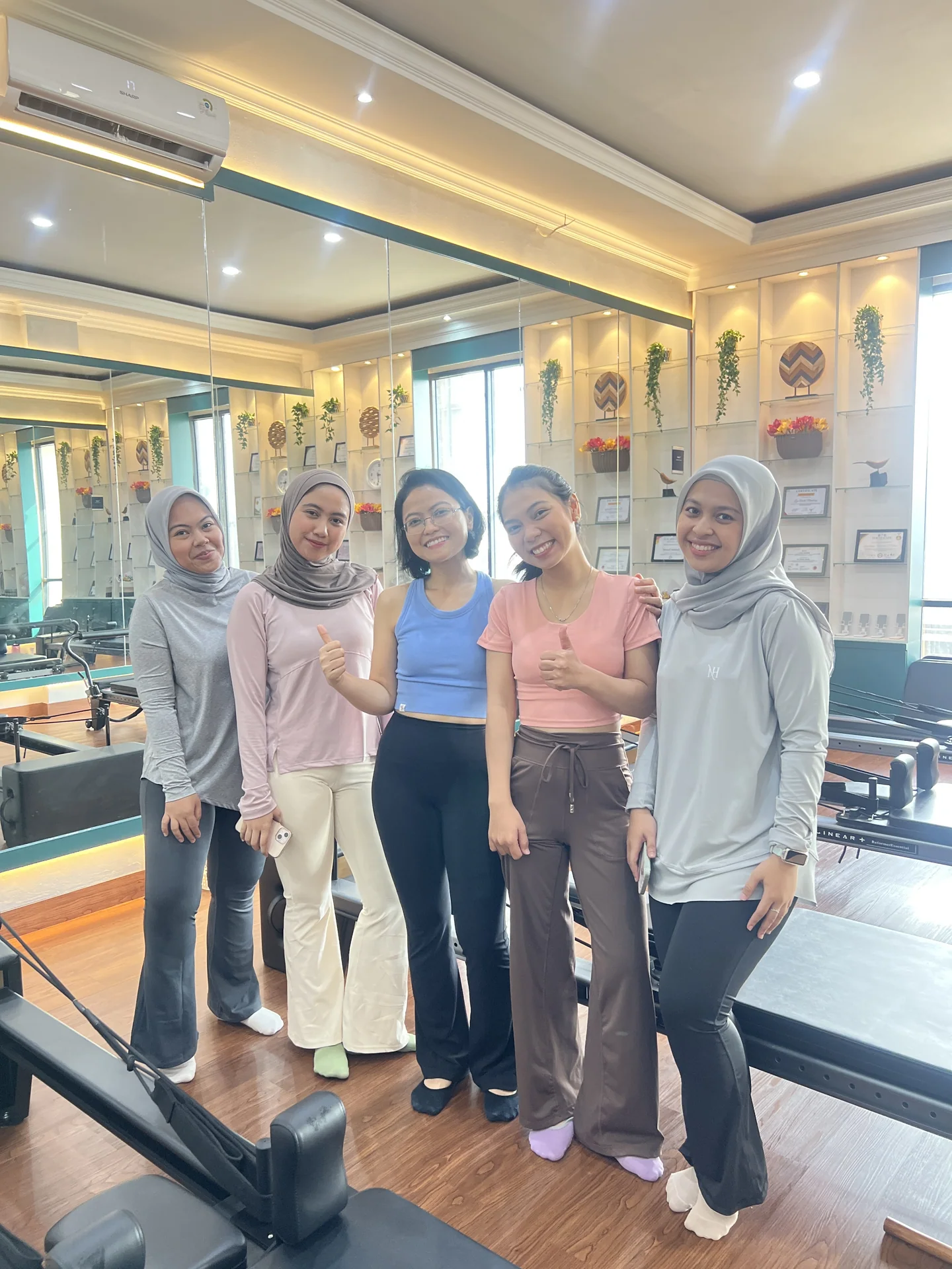 Liza Ariesta Pilates practice moment